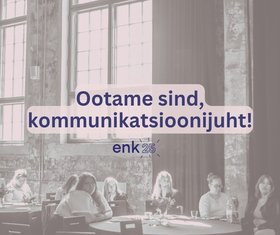 Tööpakkumine kommunikatsioonijuht - Eesti Noorsootöötajate Kogu