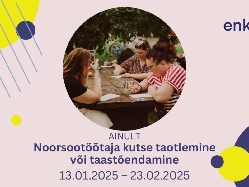 Kutse taotlemine - Eesti Noorsootöötajate Kogu