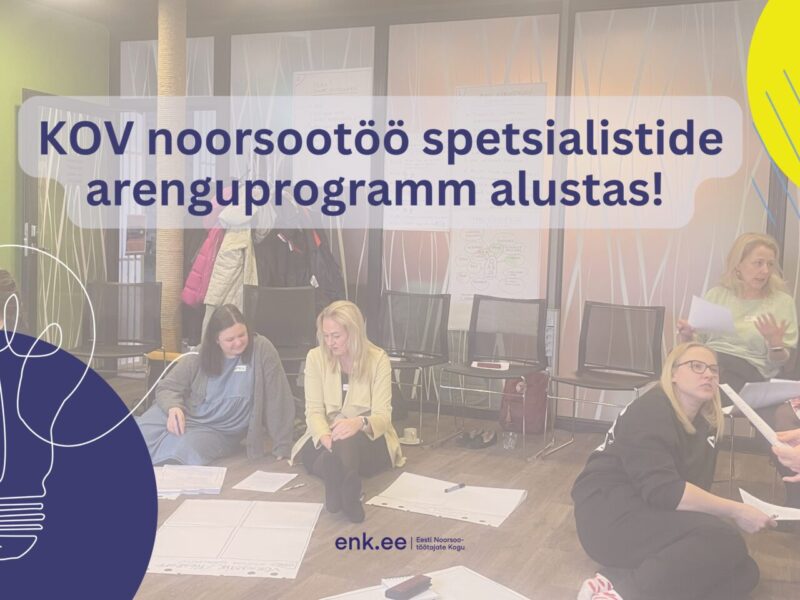 KOV noorsootöö spetsialistide arenguprogramm alustas!